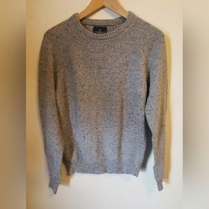 American Eagle Men Sweater Gray Classic Wool Silk Casual Crew Neck Stretch Large